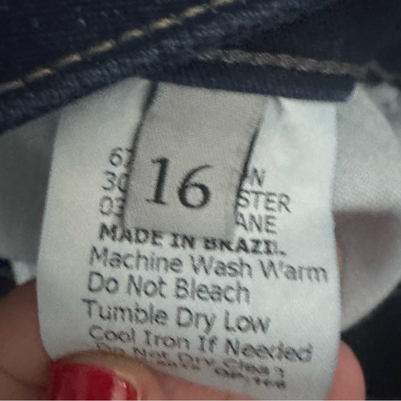 Soft Surroundings Beija Flor Scenic Cuff Jeans Size 16 - Picture 5 of 6